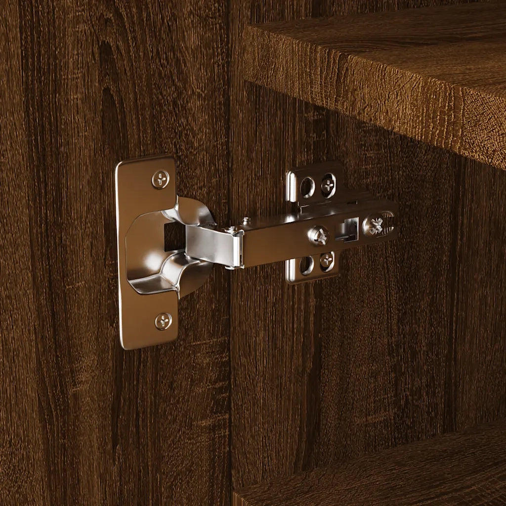 Scarpiera Rovere Marrone 55x35x108 cm in Legno Multistrato 342670