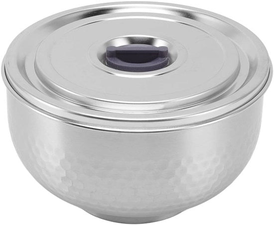 Piatti per la cucina in acciaio inossidabile a doppia parete isolata termicamente - 2 strati - 14 cm - Piatto per servire