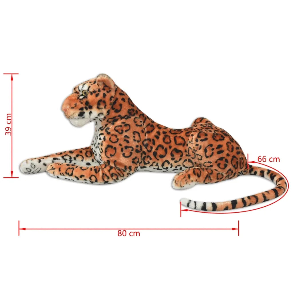 Giocattolo in Peluche Leopardo Marrone XXL CFW3038195