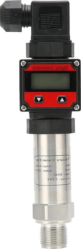 Drukomvormer in Alluminio con Display Digitale e Sensore per Carburante Olio Aria Pressione Acqua - 0-10V DC24V - 0-800Kpa