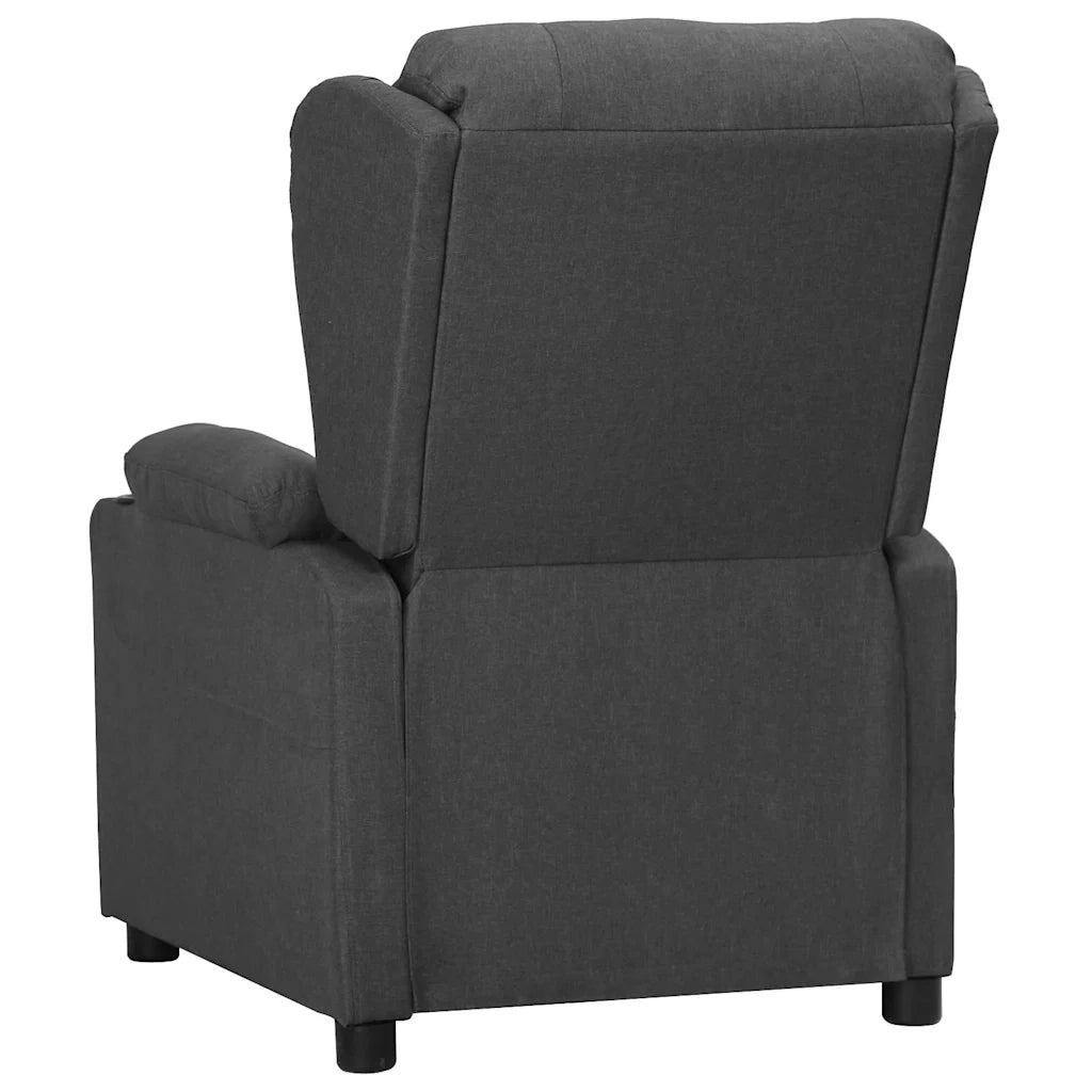 Divano Sedia-Poltrona Reclinabile in Tessuto Grigio Scuro 900317