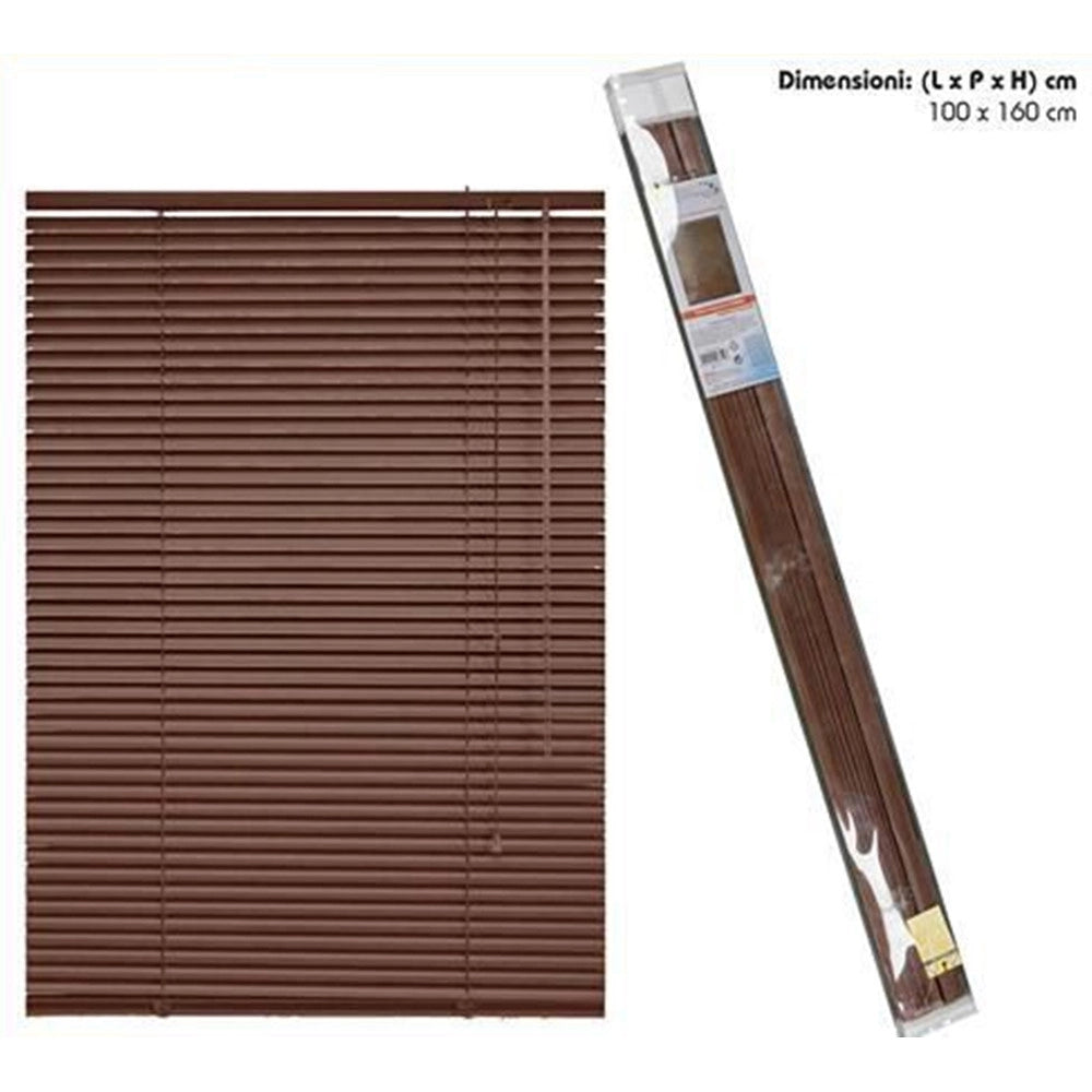 Trade Shop - Tenda Veneziana Tende Da Arredamento Persiane Tapparella 100x160cm Marrone Tlp58 086107 -