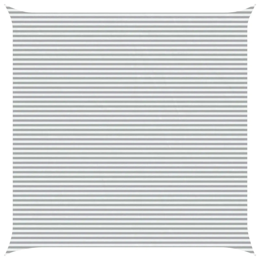 Vela da ombra solare-Telo Ombra-Vela Ombreggiante-Parasole a Vela Grigio chiaro e bianco 7 x 7 m