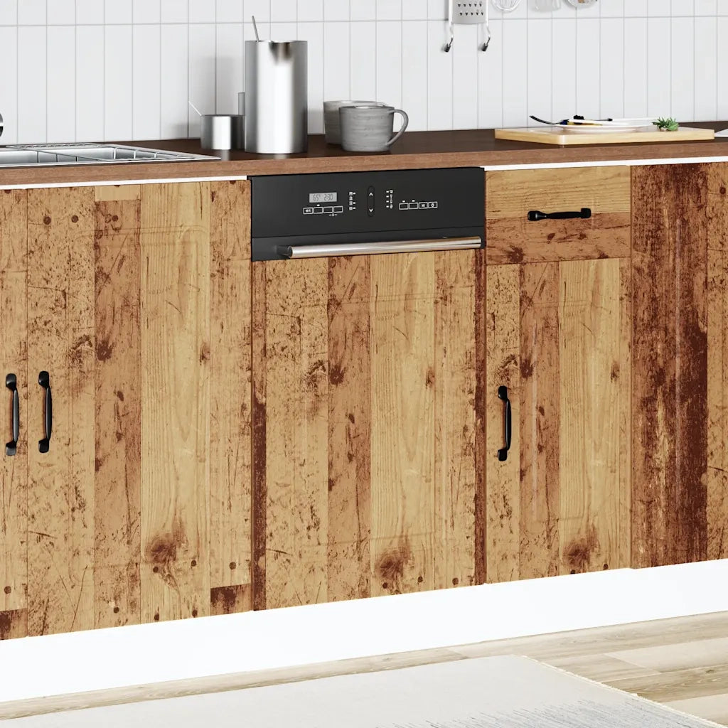 vidaXL Pannello Lavastoviglie Kalmar Legno Antico 45x1,5x67 cm