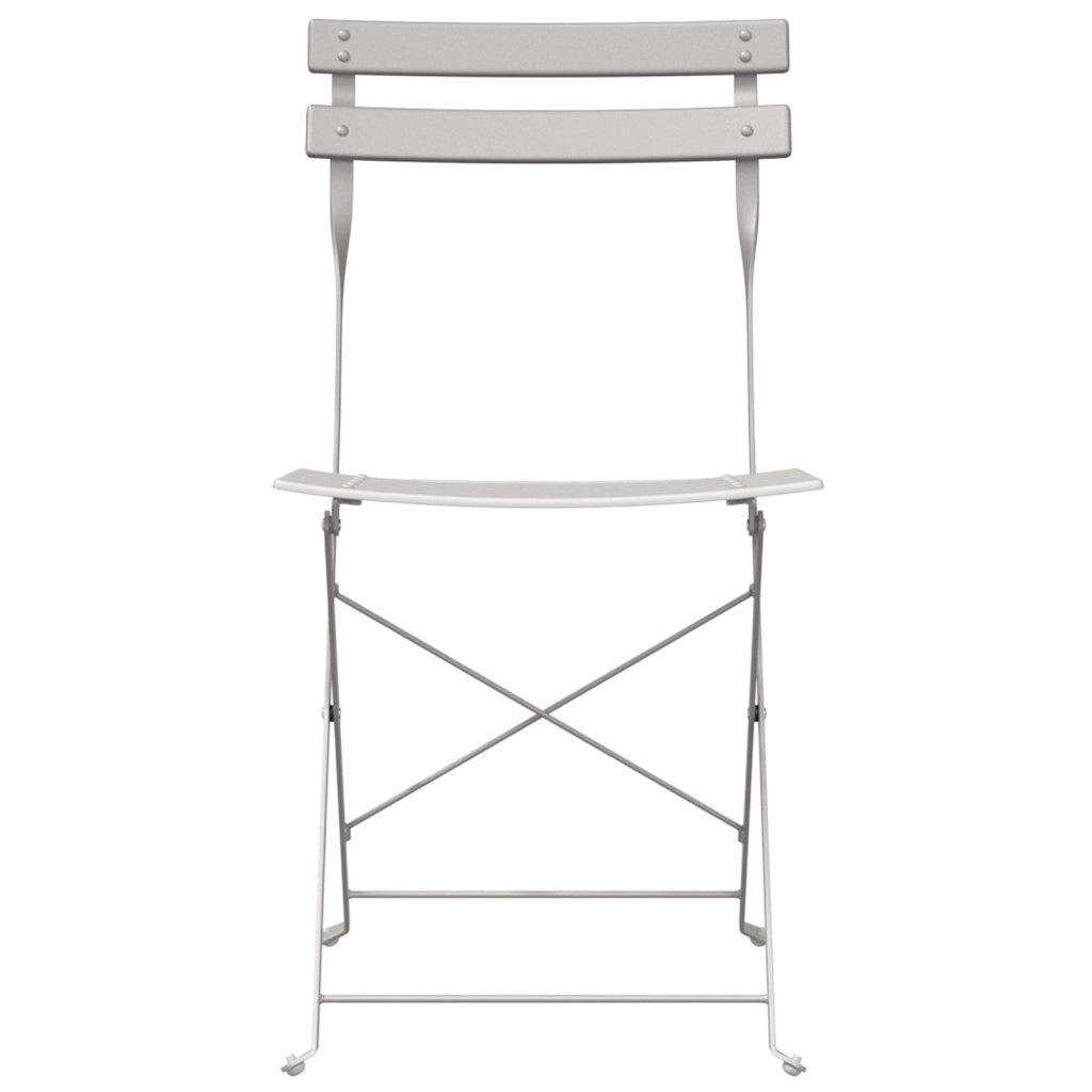 Sedia da giardino pieghevole  2 pezzi Beige Acciaio