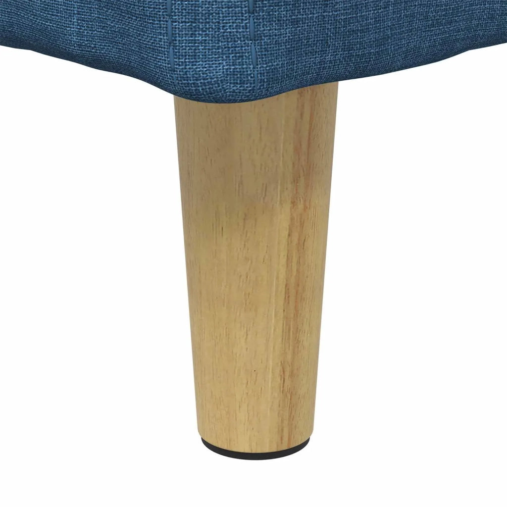 Pouf contenitore con cuscino Blu 60 x 60 x 45 cm Tessuto 876823