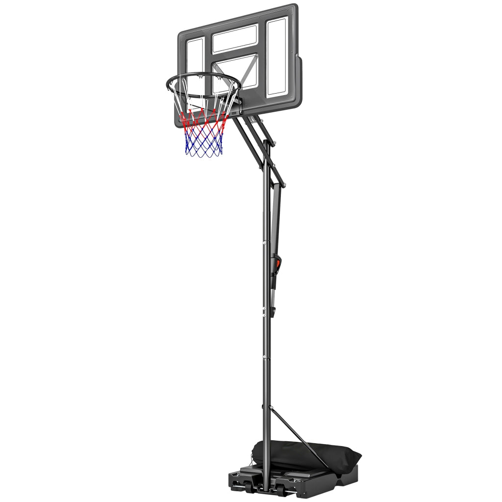 Canestro da Basket Esterno con Base ¨C zephmum ¨C Acciaio e PE, 120x120x370 cm