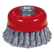 SPAZZOLA A TAZZA PER SMERIGLIATRICE filo 0,50 mm - Ø 120 mm  - SIT