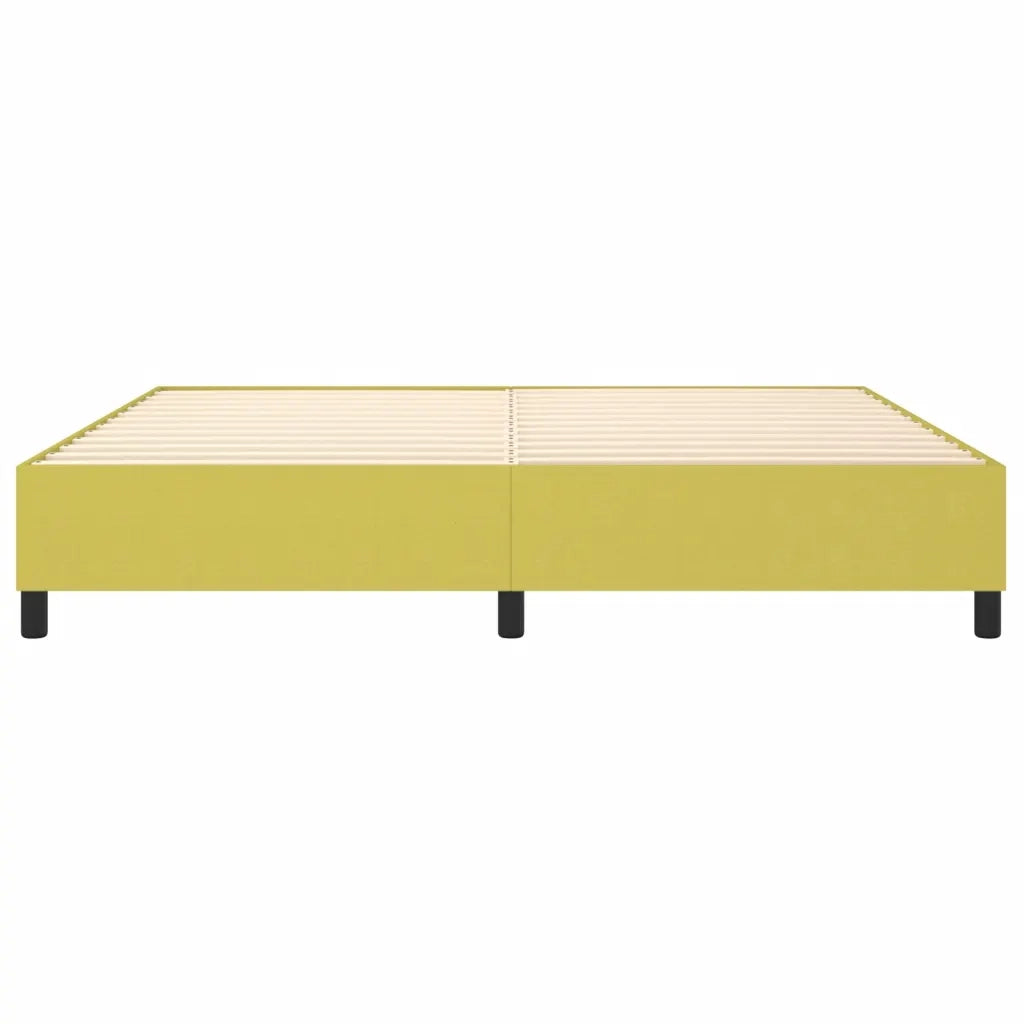 Struttura Letto a Rete a Molle Verde 200x200 cm in Tessuto 3120893