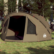 vidaXL Tenda da Pesca per 4 Persone Verde Oliva Impermeabile