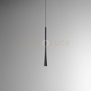 DAFNE S/P - SOSPENSIONE NERA IN ALLUMINIO A LED 213LM 3000K 7W 1 LUCE H.40-145MAX