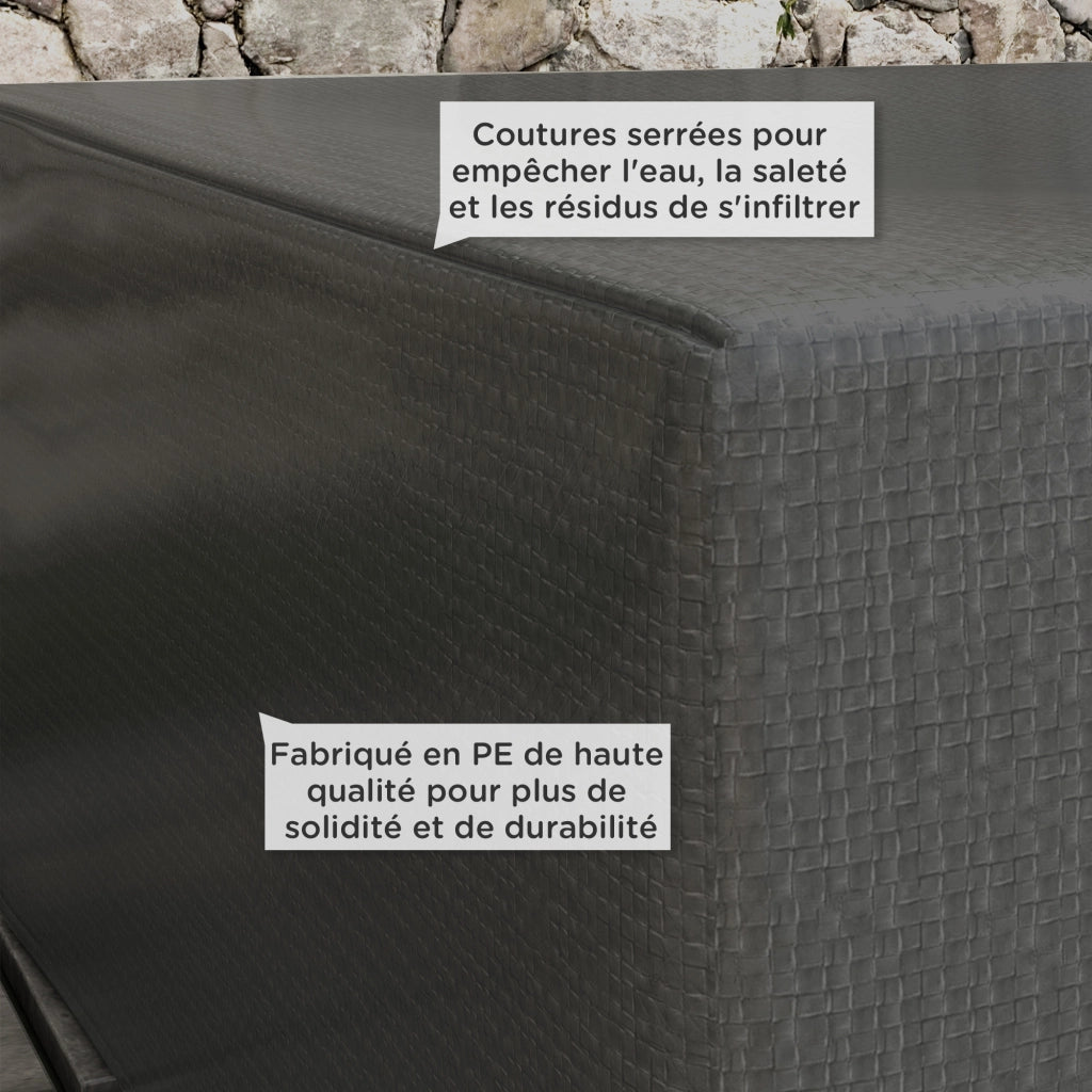 Copertura da esterno per divano da giardino ¨C zephmum ¨C 235x190x90 cm grigio