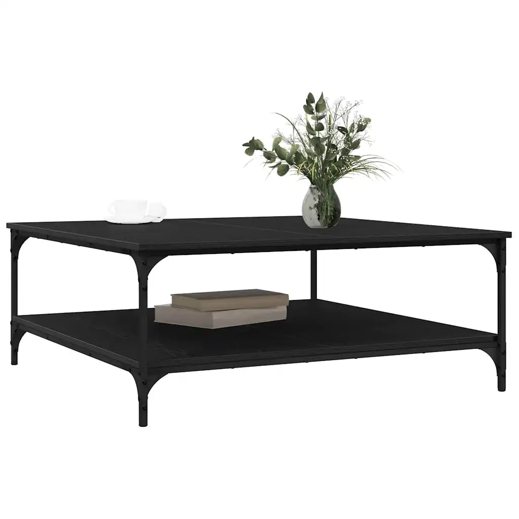 Tavolino da salotto Rovere nero 100 x 100 x 40 cm 883502