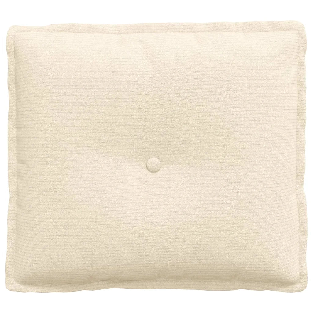 Cuscino per Schiena Crema 50 x 45 cm Tessuto in Cords