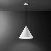 Sospensione Minimal Iconic Metallo Bianco Opaco 1 Luce E27 Ip20 D50