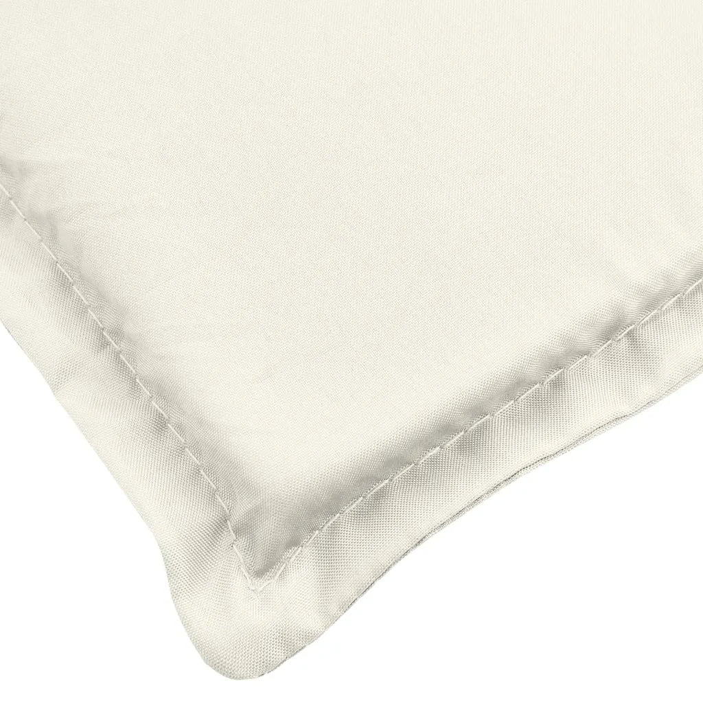 Cuscino per Sdraio Crema Mélange (75+105) x 50 x 4 cm in Tessuto 4002489