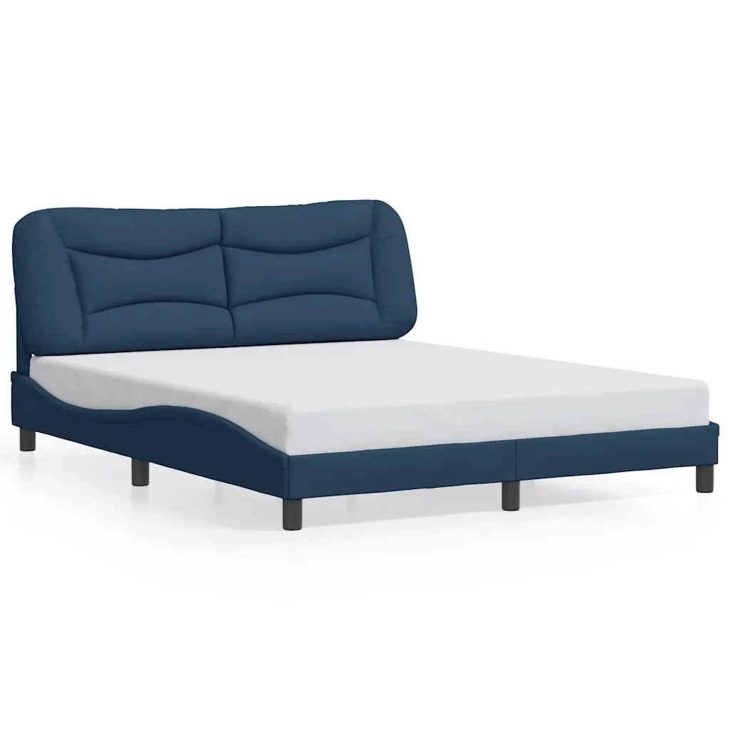 Giroletto senza Materasso Hvar Blu 160x200 cm in Tessuto 3207785