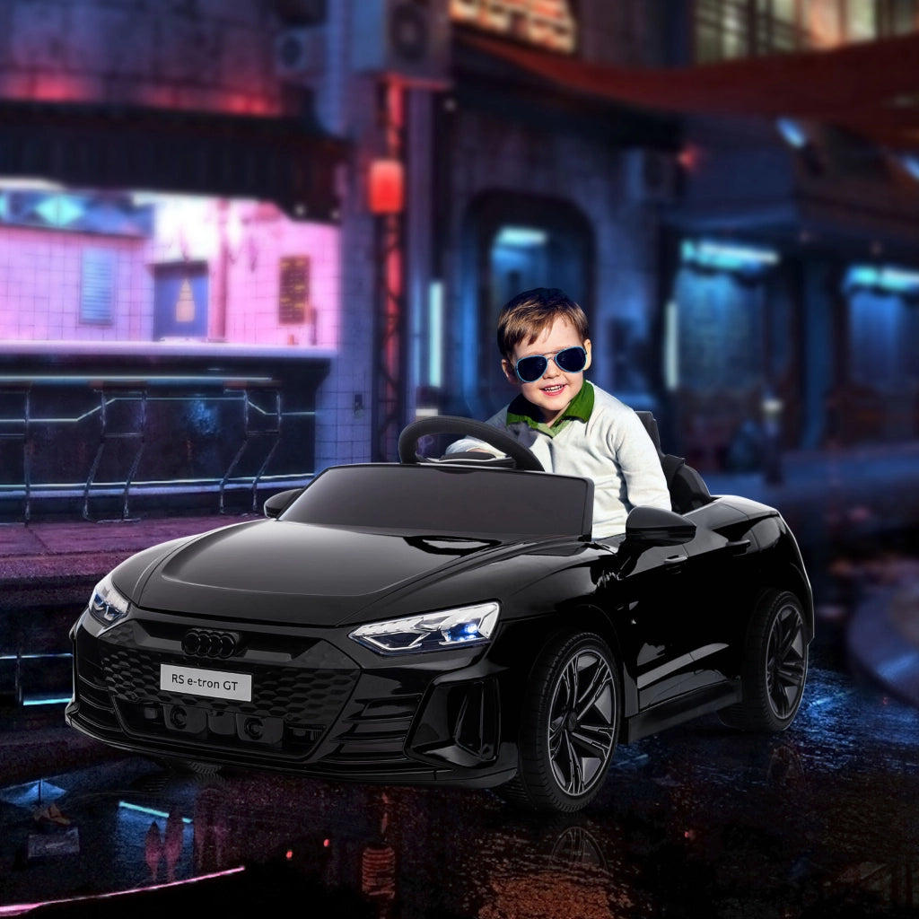 Macchina Elettrica per Bambini 5 Anni con Licenza Audi. Telecomando e Musica. Nera