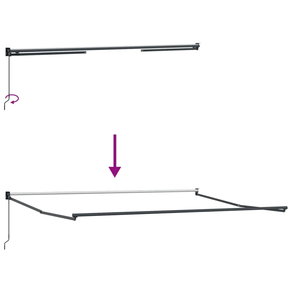 Tenda da Sole | Tenda parasole Rosso e Bianco 450 x 300 x 165 cm