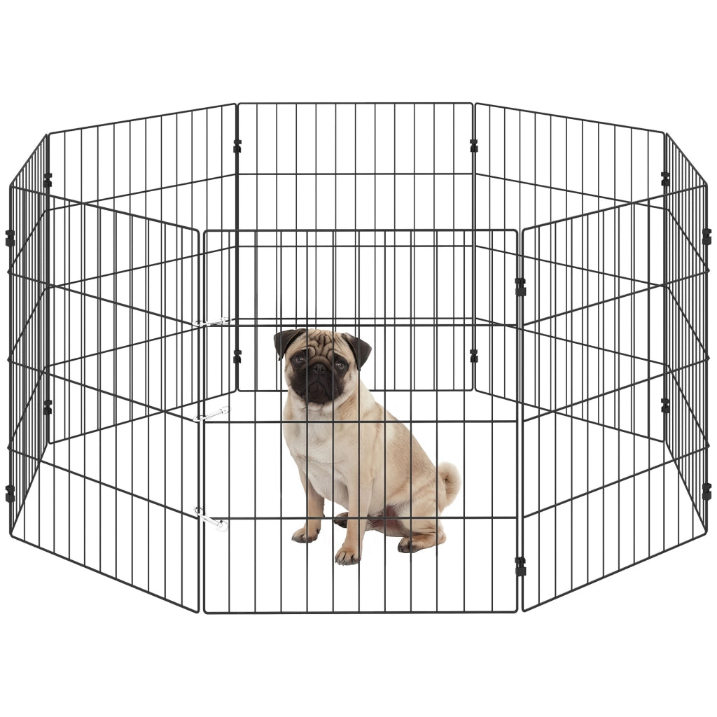 Recinto per Cani Pieghevole ¨C zephmum ¨C Nero 50x60 cm