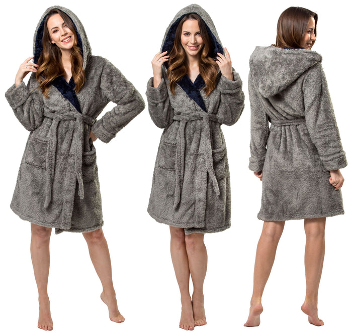 Accappatoio Jordan Grey-navy L