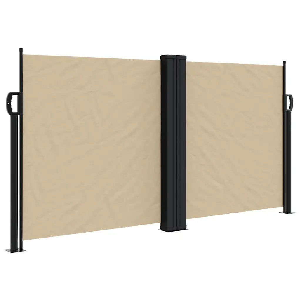 Tenda da Sole Laterale Retrattile Beige 120x600 cm 4004600