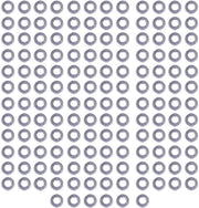 Assortimento di Anelli a Rete A2-70 in Acciaio Inossidabile - 150 pezzi - DIN125 - Resistente alle Sollecitazioni - Per Industria/Auto Manutenzione - Alta Durata - Anelli a Rete
