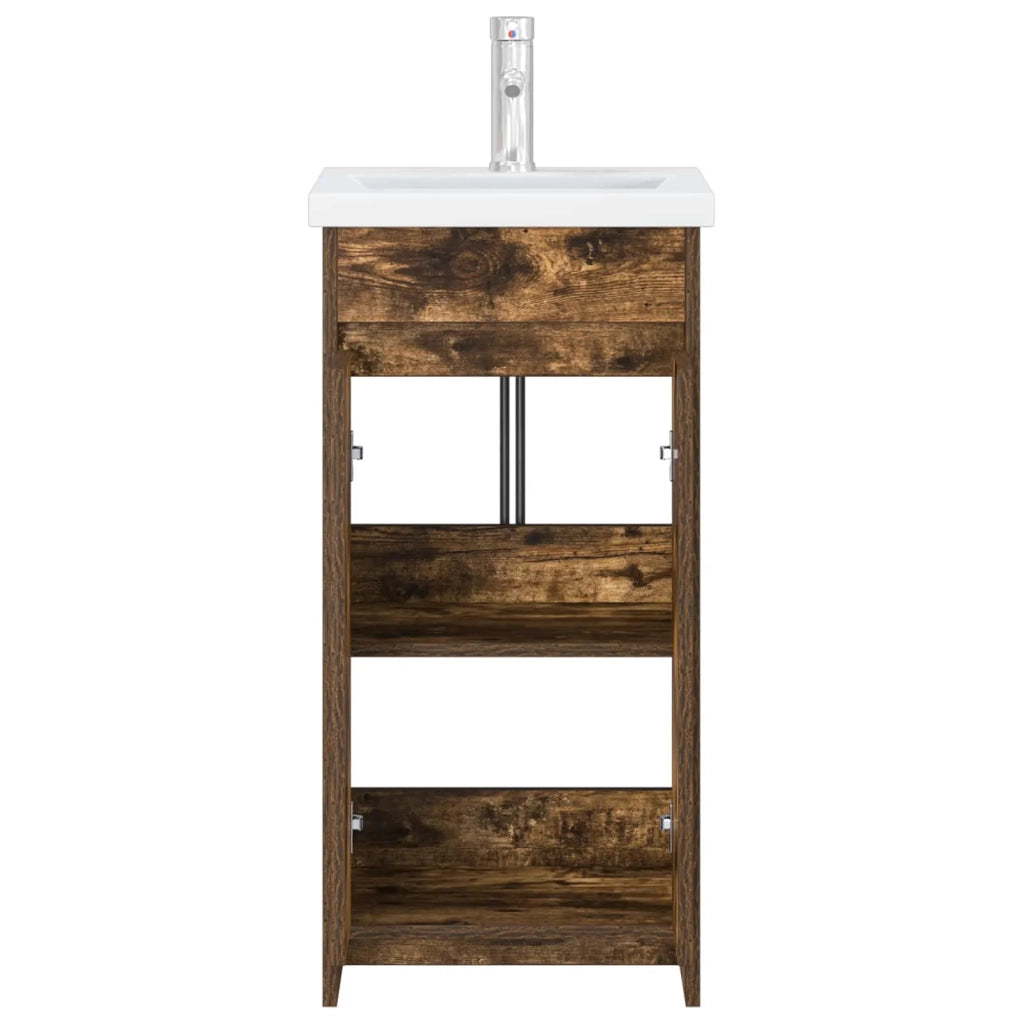 Mobile da bagno con lavabo Rovere Fumo 42 x 40 x 84,5 cm 890772