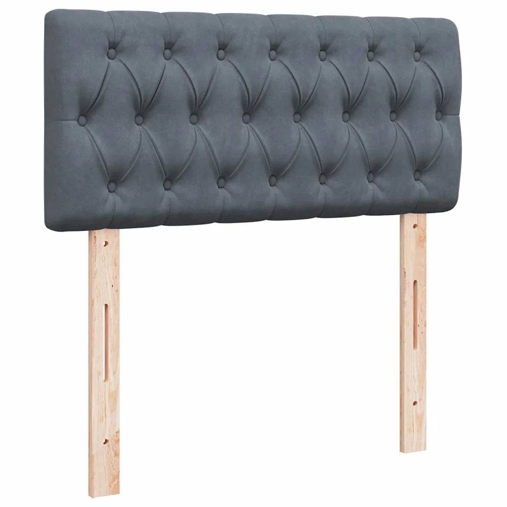Struttura Letto Pouf con Materassi 180x200 cm Velluto 3312942