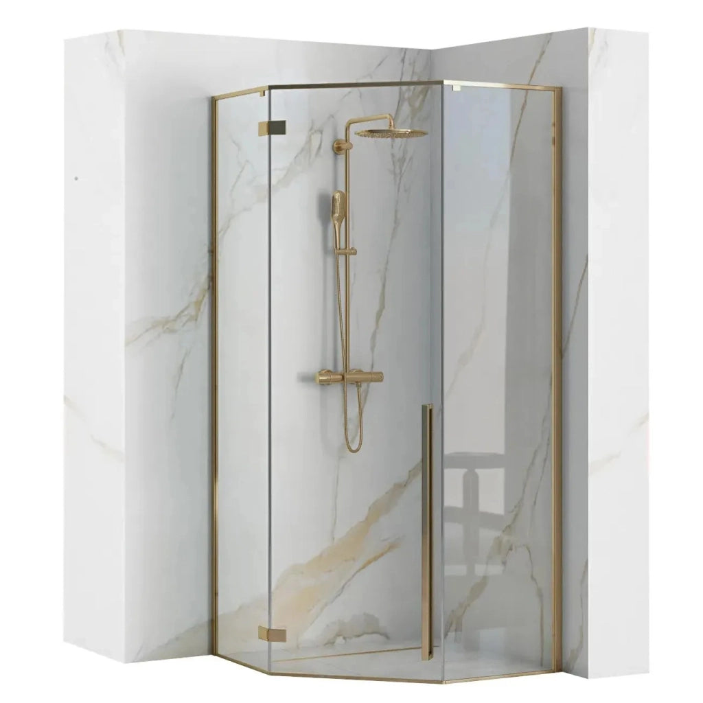 Cabina Doccia Diamond Gold 100x100