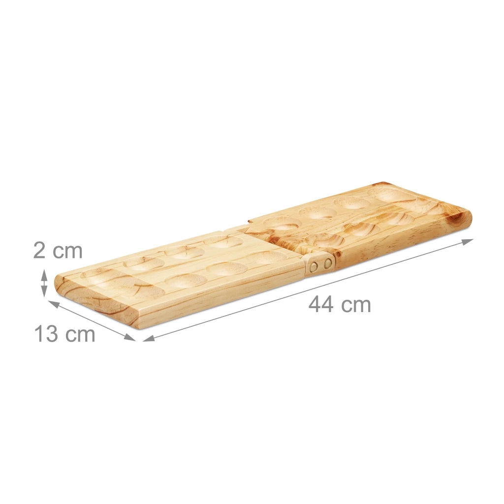 Gioco da tavolo kalaha pieghevole per 2 giocatori dimensioni 2 x 44 x 13 cm atmosfera strategica in legno naturale 13_0004578