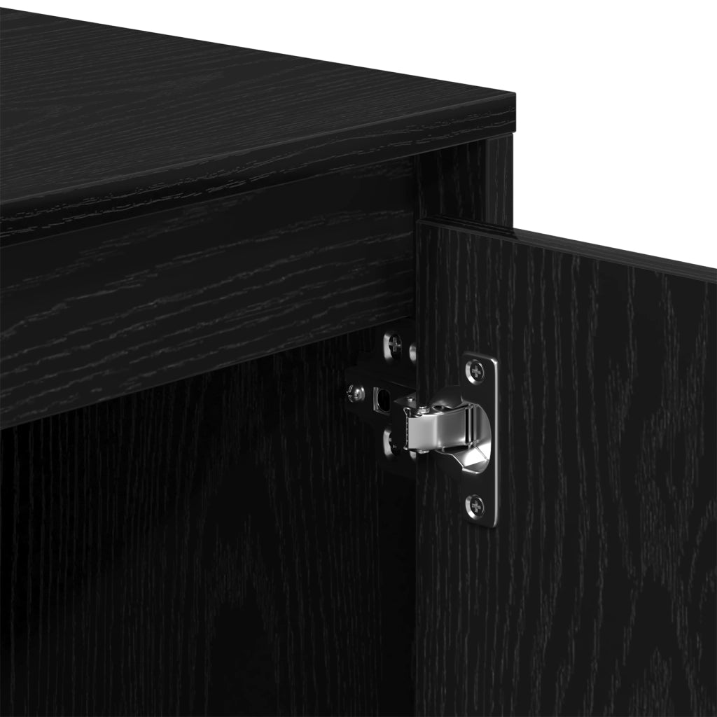 mobile TV  Nero Rovere 102x37,5x52,5 cm in legno ingegnerizzato