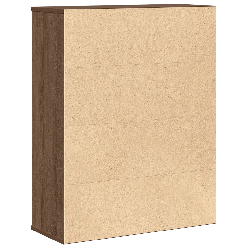 Libreria Rovere Marrone 60x24x76,5 cm in Legno Multistrato