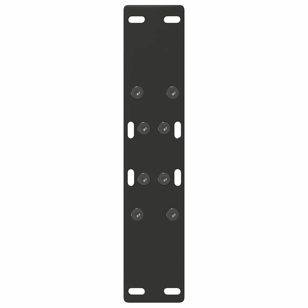 Gambe per Tavolino da Caffè a Forma di A 2 pz Nere 50x(42-43) cm Acciaio 4012832