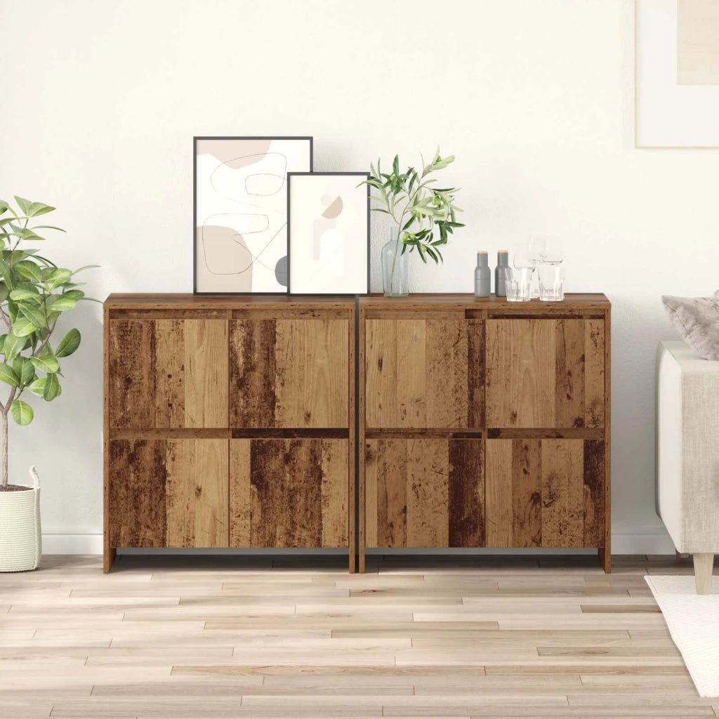 Sideboards 2 pcs Legno vecchio 70 x 41 x 75 cm 3393513