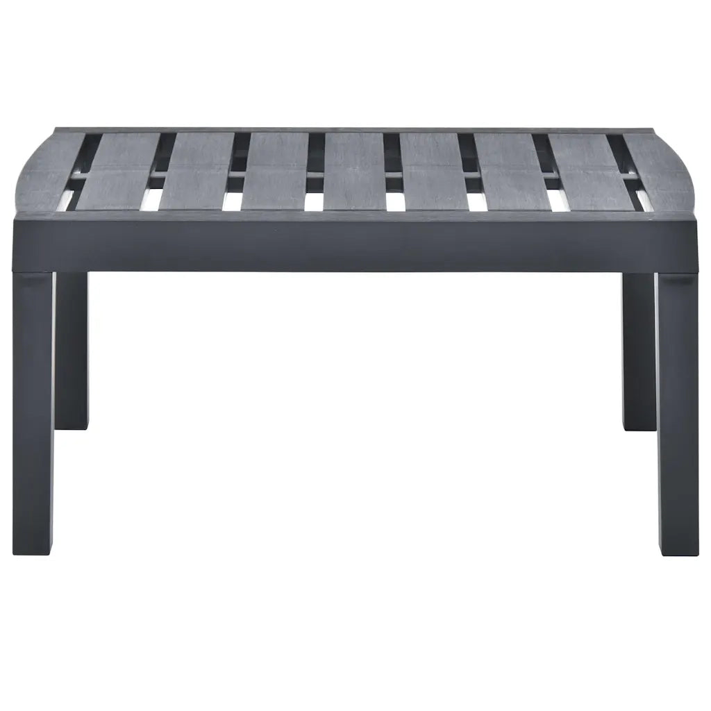 Tavolo da Giardino Antracite 78x55x38 cm in Plastica cod mxl 34278