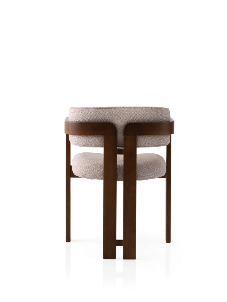 Sedia in legno "Cozy" - 44 x 57 x 76 cm - Crema noce