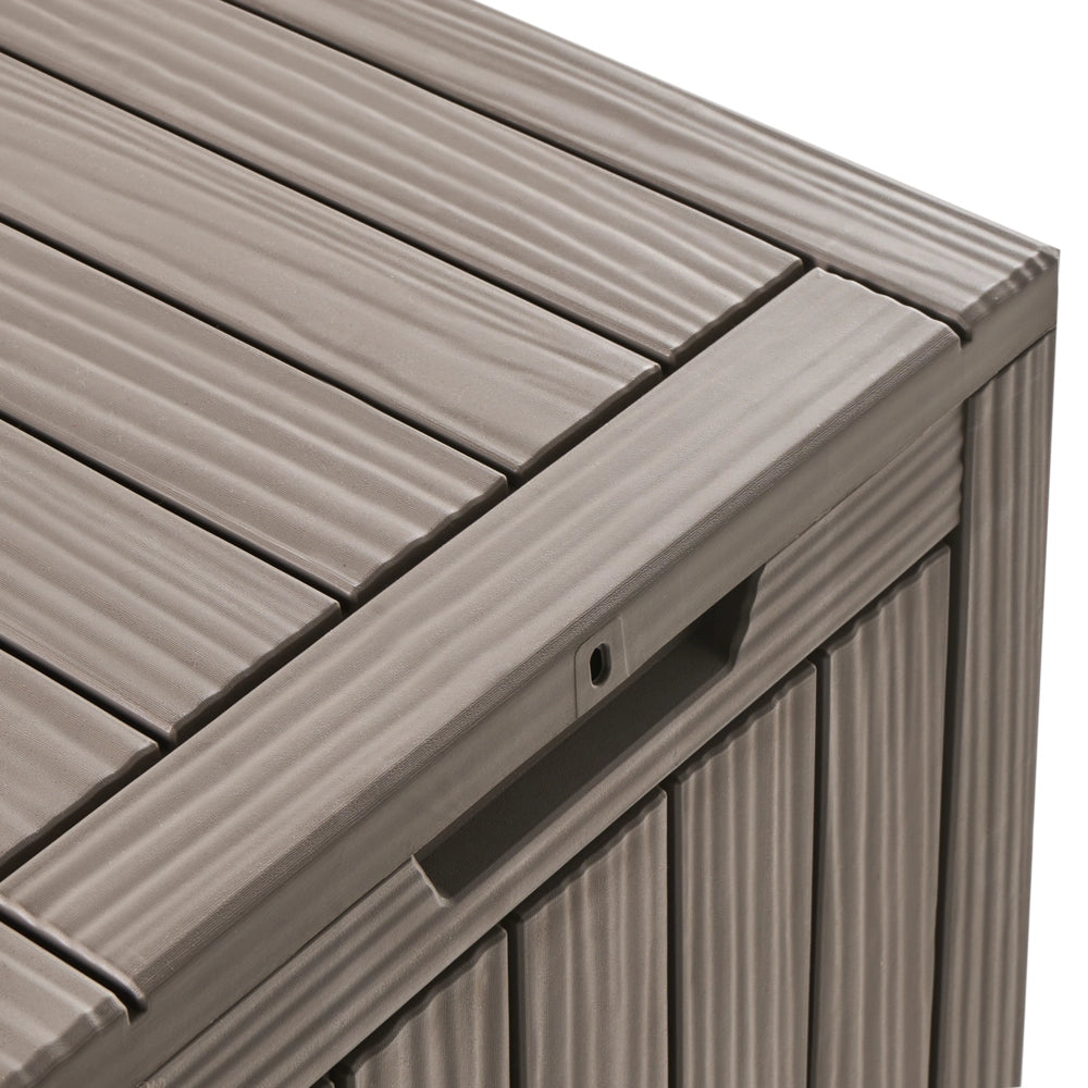 Contenitore da giardino Taupe Polipropilene 46 x 58 cm Cassetta degli attrezzi da esterno per tessuti