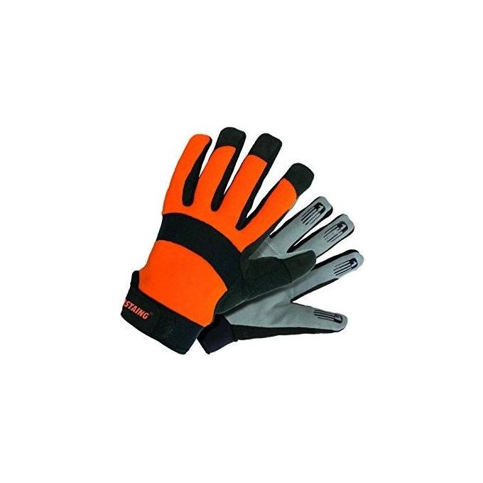 Rostaing OPTIPRO-IT09 Optipro Guanti da Lavoro Antivibrazioni Taglia 9 Palmo in Schiuma Chiusura Velcro colore Arancione Nero Grigio