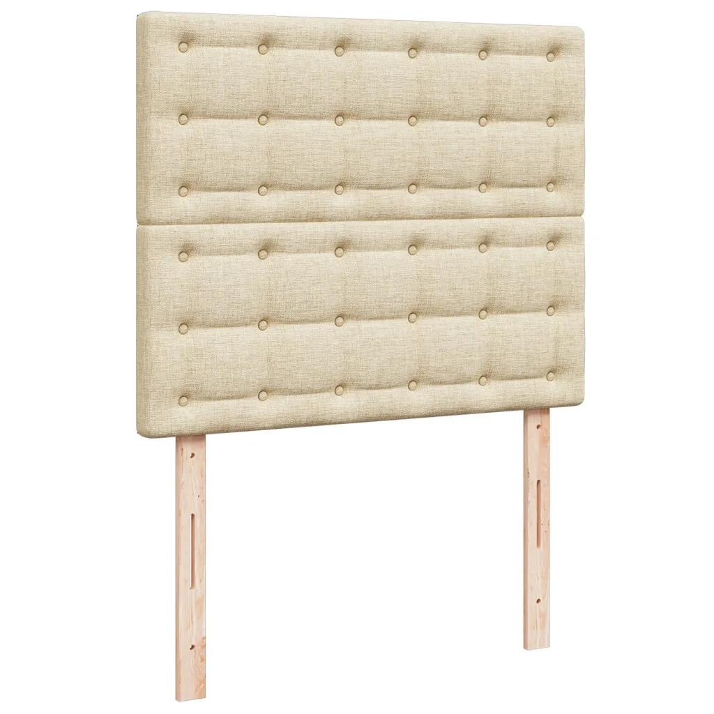 Giroletto a Molle con Materasso Crema 120x190 cm in Tessuto 3293538