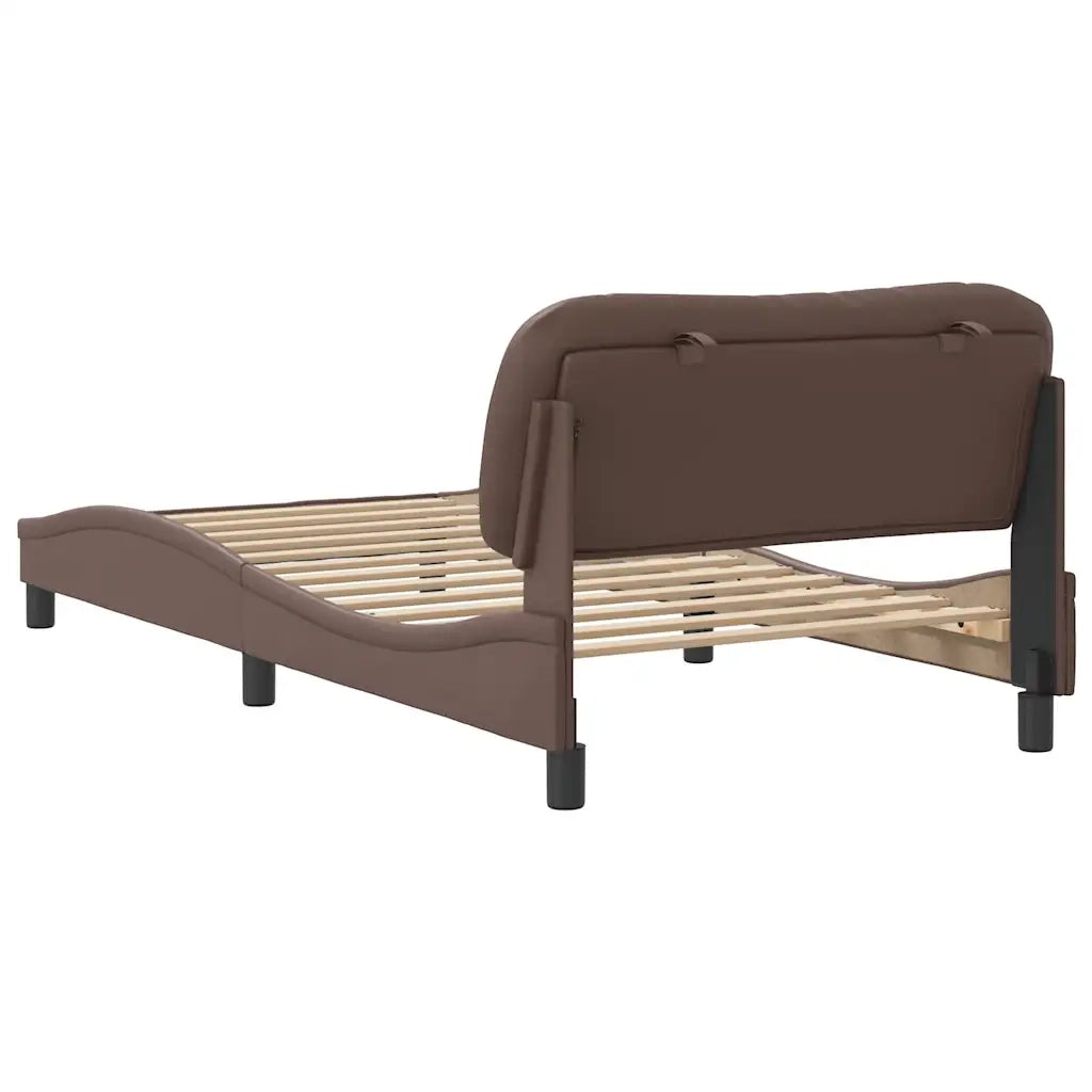 Giroletto senza Materasso Hvar Marrone 100x200 cm in Similpelle 3207983