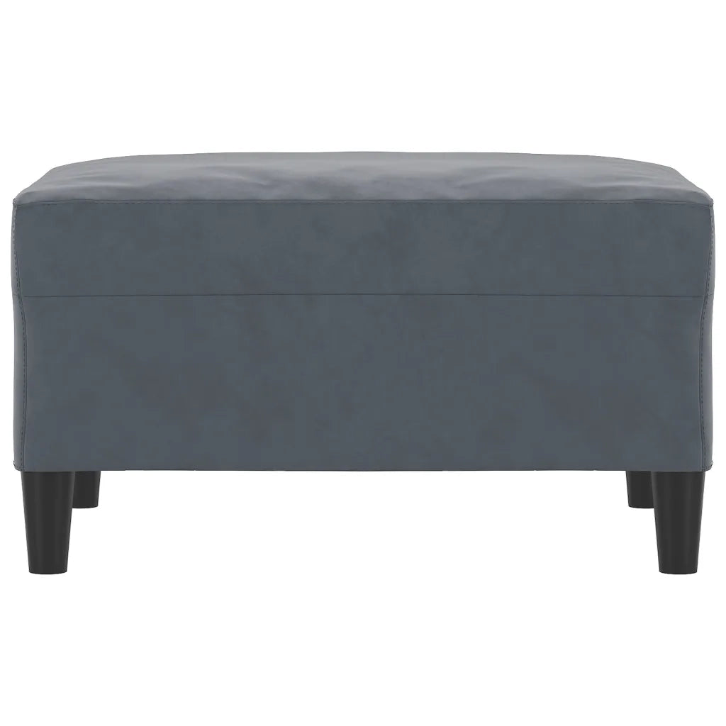 Poggiapiedi Grigio Scuro 70x55x41 cm in Vellutocod mxl 78629