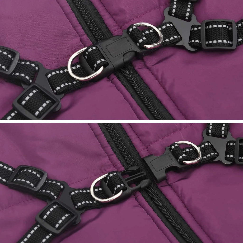 Cappotto per Cani Viola L48 Pile e Poliestere CFW9345021