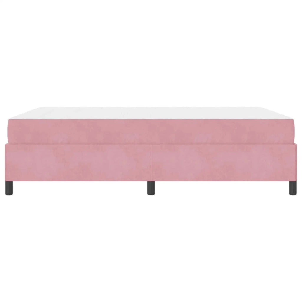 Struttura del letto con materasso Rosa 160 x 200 cm Tessuto 3399077