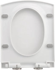 Accessori per la toilette multifunzionali con chiusura stilizzata, più spessa, silenziosa e lenta, rimovibile, per accessori da bagno, adatta a tutti i normali gabinetti