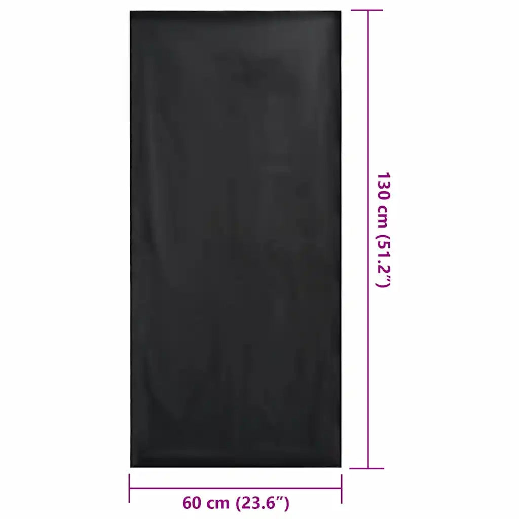 Asciugamani per Sedia Outdoor 2 pcs Nero 130 x 60 cm 42011506