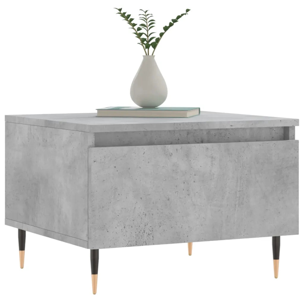 2 pz Tavolini salotto | Tavolino da caff¨¨ | Tavolino da Soggiorno Grigio Cemento 50x46x35 Legno Multistrato