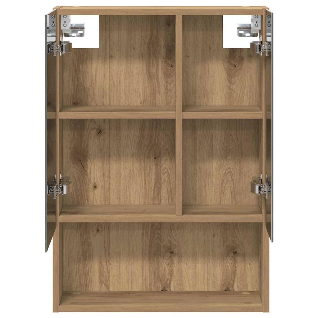 Mobiletto per specchio da bagno con porta Rovere Artigianale