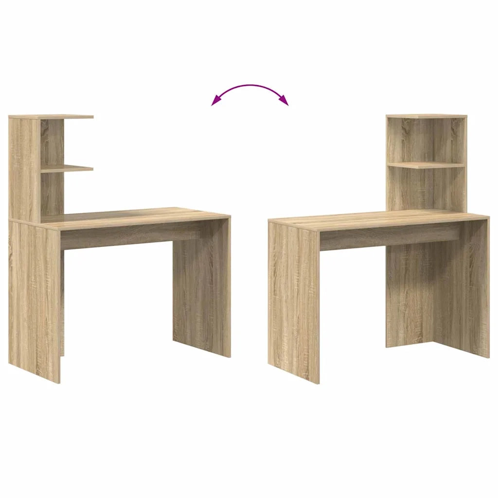 Scrivania rovere sonoma 102 x 50 x 124 cm Legno multistrato 869356