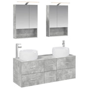 Set di mobili per il bagno 5 pcs Grigio Cemento 3407042